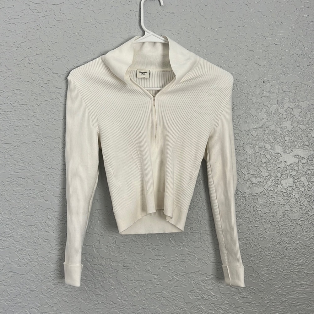 abercrombie and fitch zip up collard king sleeve